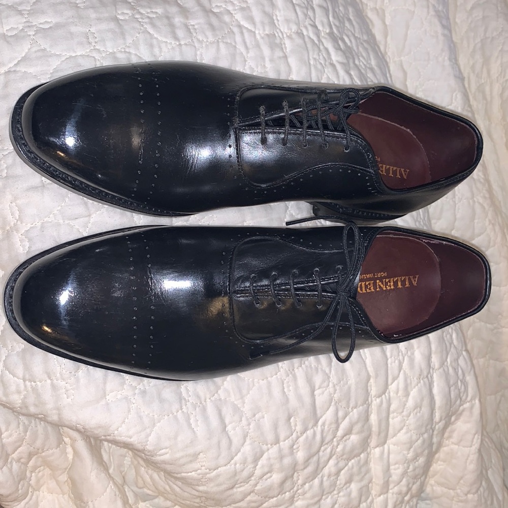 Allen Edmonds black formal dress shoes D width,Worn twice